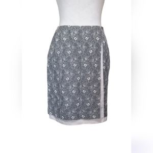 *NWOT* Barry Bricken Silk Embroidered Skirt